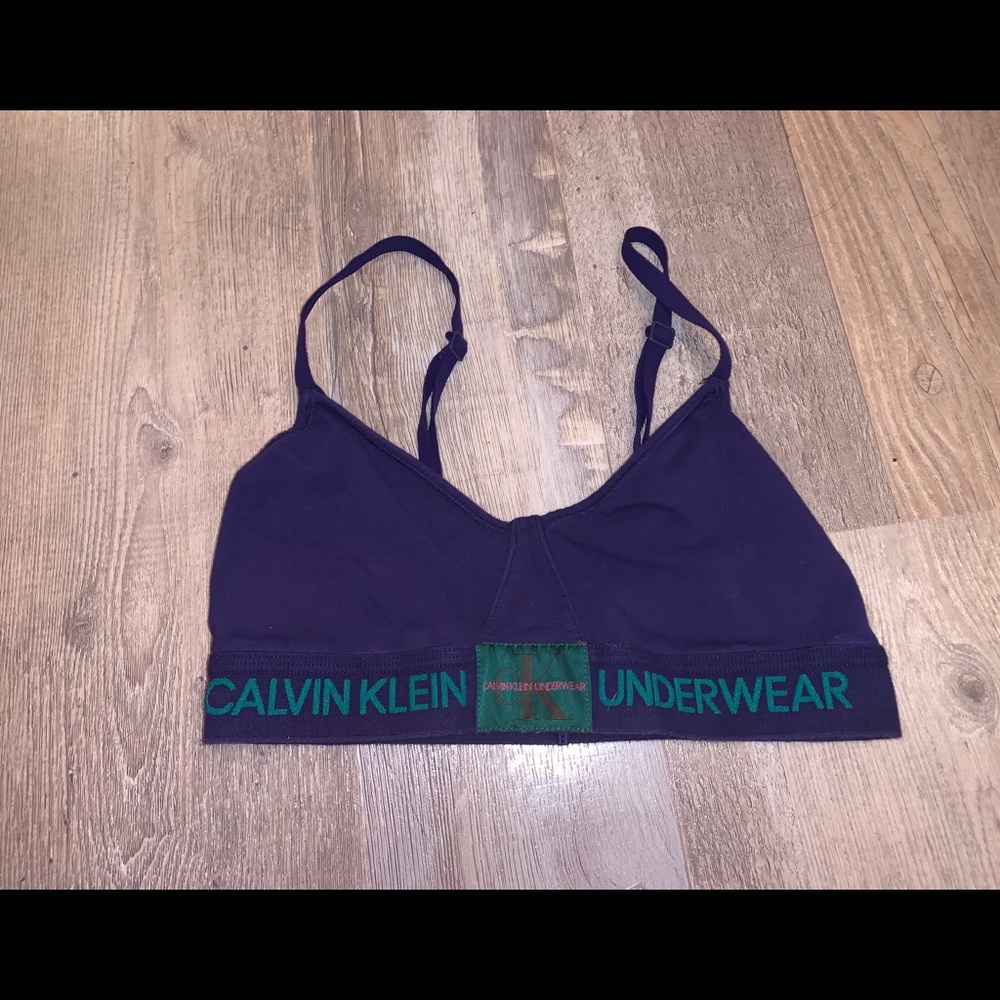 NAVY CALVIN KLEIN BRALETTE MEDIUM